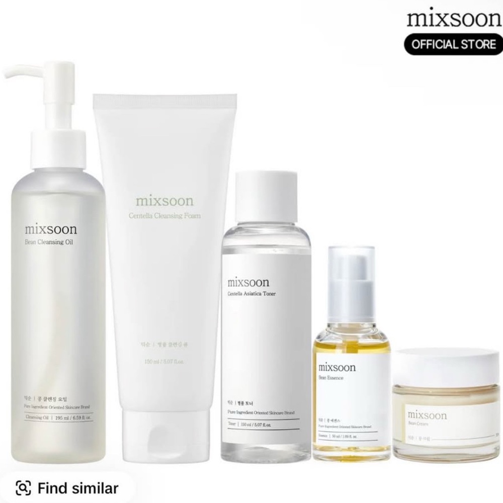 Mixsoon Skincare Cleanser & Exfoliant Set - White and Cream